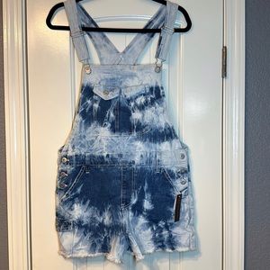Tie dye overalls NWT